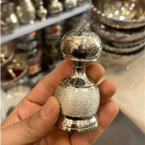 نمکدان مسی طرح شنی روکش کروم