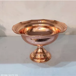شکلات خوری مسی دیبا چکشی قطر ۲۰ ارتفاع ۱۵