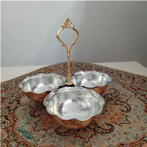 اردو خوری سه تایی مسی نانو شده داخل قلع 