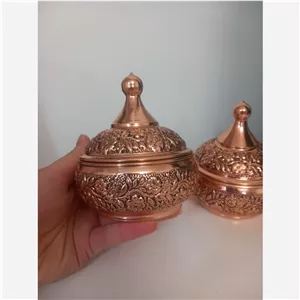 قندان مسی گلبرگ زیبا نانو شده