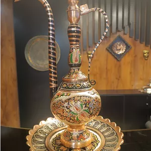 آفتابه لگن نقره کوب مسی ارتفاع ۵۵ اعلا و درجه یک