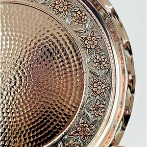 سینی مسی گلبرگ تراش سایز ۳ قطر ۳۸ نانو اعلا و درجه یک