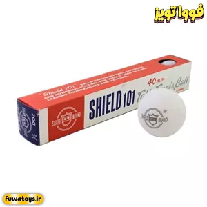 توپ پینگ پنگ برند شیلد SHIELD 101 سایز توپ 40MM بسته ۶ عددی