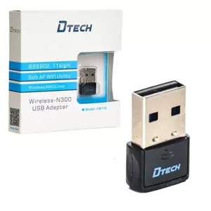 کارت شبکه وایرلس DTECH مدل UW110 سرعت 300 مگابایت