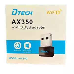 کارت شبکه وایرلس DTECH مدل AX350 سرعت ۳۰۰ مگابایت