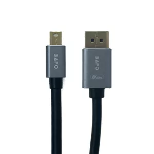 کابل تبدیل Mini DisplayPort به DisplayPort بافو مدل BF-2684C طول 2 متر با رزولوشن 8K