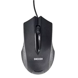 ماوس سیمی SHOOSH مدل M24 با نور RGB | ماوس گیمینگ و اداری | 3 کلید و کابل 1 متری | نصب بدون درایور