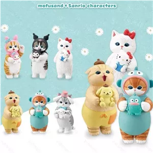 مینی فیگور های ایستاده مدل Mofusand x Sanrio
