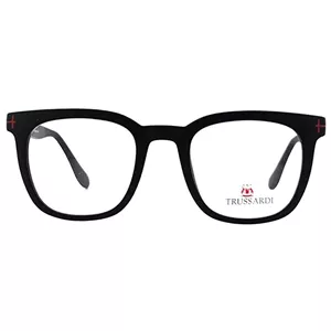 عینک طبی مربعی مشکی مات TRUSSARDI MR04-07