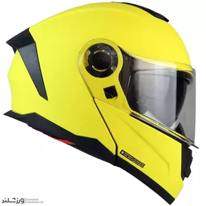 کلاه کاسکت موتور فک متحرک رادین پاستیلی Yellow کد 2176 - سایز XL