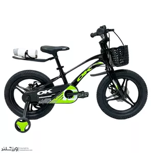 دوچرخه منیزیوم اوکی سایز 16 بچگانه سبز کد 2406