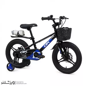 دوچرخه منیزیوم اوکی سایز 16 بچگانه آبی کد 2406