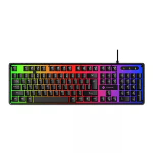 کیبورد گیمینگ لاجی کی مدل K230B، سوییچ ممبران، Full-Size، نورپردازی RGB