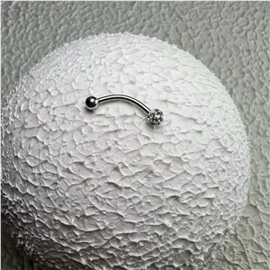 پیرسینگ ابرو و روک مدل سوارسکی 16mm کد 408