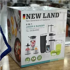 آبمیوه گیری ۴ کاره نیولند مدل NL-3064BS