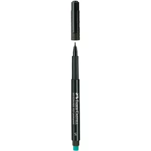 ماژیک چند منظوره مشکی فابر کاستل مدل Multimark Permanent با قطر نوشتاری S