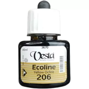 رنگ اکولین وستا کد 206 (Yellow Ochre) حجم 40 میل