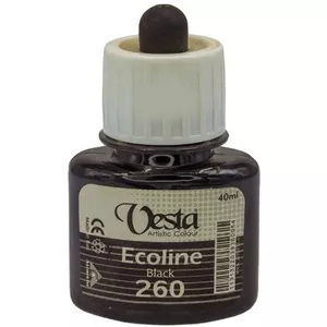 رنگ اکولین وستا کد 260 (Black) حجم 40 میل