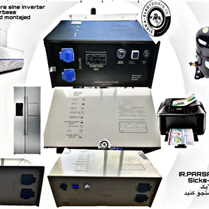 مبدل برق اینورتر سینوسی خالص سنگین کار صنعتی مدل LF5000-24V از ۲۴ به ۲۲۰ ولت ۱۳ آمپر دائم کار واقعی و استارت دو تا سه برابر مونتاژ پارساژ دزاین/ترانسفورمری ،قدرتمند و پر توان و با دوام بالا در جریان دهی/مناسب مطب دندان پزشکی و تجهیزات حساس یا الکتروموتوری پرتوان