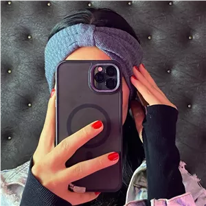 هد بند پاپیونی بافت طوسی