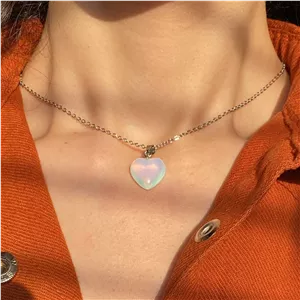 گردنبند سنگ قلبی