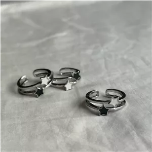 انگشتر ستاره شب و روز فری سایز