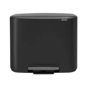 سطل زباله 11 23 لیتر پدالی مشکی برابانتیا BRABANTIA