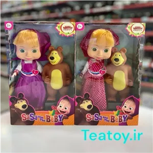 عروسک ماشا و میشا بزرگ مدل موزیکال 3047