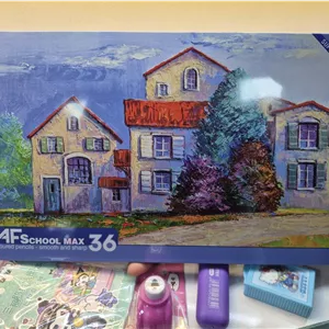 مداد رنگی ۳۶ رنگ فلزی AF/school max