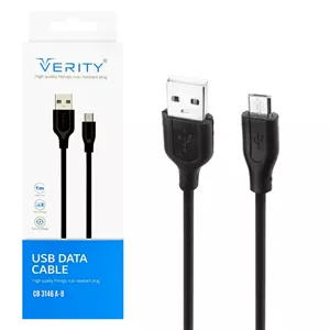کابل شارژ میکرو یو اس بی فست شارژ وریتی Verity 1m Micro USB Charging Cable
