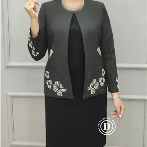 کت یقه گرد کوتاه آنیل ۵82