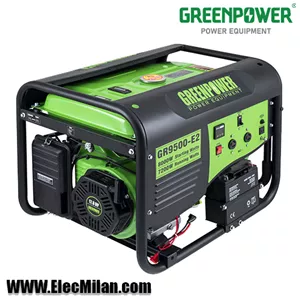 موتور برق بنزینی گرین پاور تکفاز مدل GR9500-E2