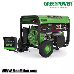 موتور برق گازسوز گرین پاور تکفاز مدل  CC9000-ATS NG/LPG