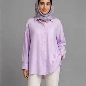 شومیز زنانه نخی یقه مردونه یاسی مدل ۱۰۰۹