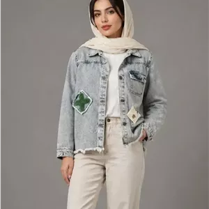 کت جین گلدوزی زنانه باوان مدل ۱۱۷۶