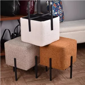 پاف لوپ مربع با پارچه تدی