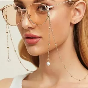 بند عینک کنار مروارید با زنجیر گلوله ای