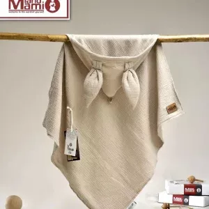 پتو موسلین کلاهدار مامی لند Mami land
