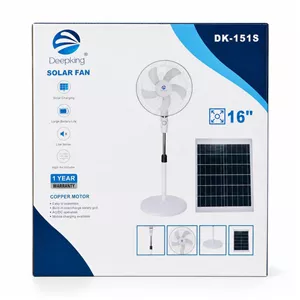 پنکه ایستاده خورشیدی Deepking مدل DK-151S سایز ۱۶ اینچ