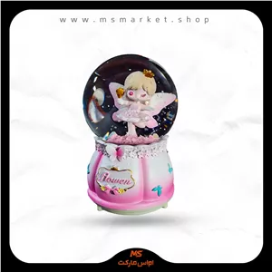 گوی پمپی موزیکال چراغ دار فرشته بالدار