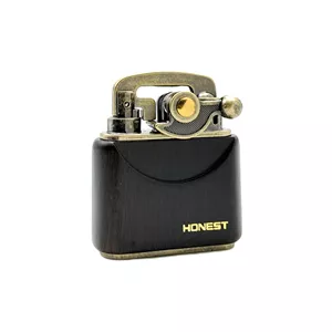 فندک بنزینی هانست هندلی بدنه چوب طبیعی اورجینال