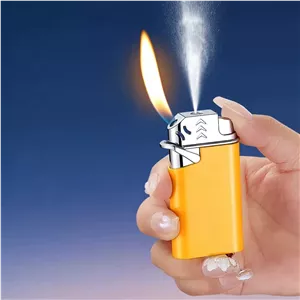 فندک گازی برند lighter دارای مخزن عطر و شاستی اسپری