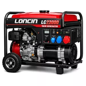 موتور برق 15 کیلووات بنزینی تک فاز استارتی لانسین مدل LC22000