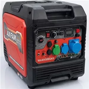 موتور برق 9.5 کیلووات سه گانه سوز سایلنت تک فاز ریموت استارت اینورتری مکس فام MAX9500GAS