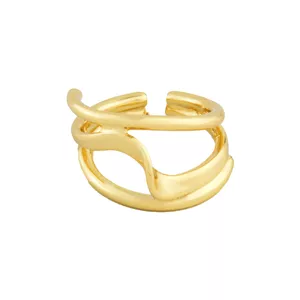 انگشتر دخترانه مدل موجی سه لاین