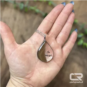 گردنبند رزینی یابود خاک مادر طرح اشک