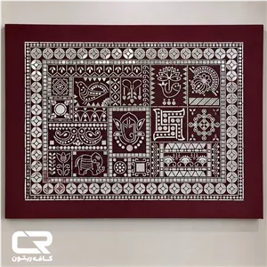 تابلو لیپان آرت فول آیینه کاری مدل برجسته