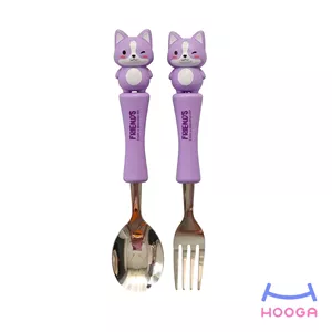 قاشق و چنگال طرح روباه یاسی