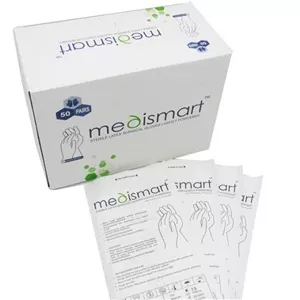 دستکش جراحی  کم پودر استریل مدی اسمارت Medismart