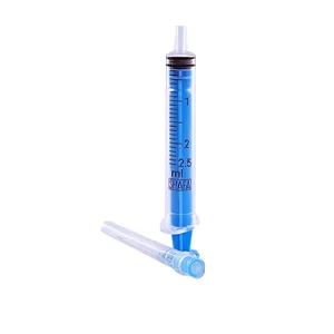 سرنگ پیستون‌دار ۲.۵ سی‌سی شفا (Shafa 2.5cc Syringe) استریل یکبار مصرف